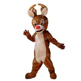 Performance Reindeer Mascot Costumes Cartoon Carnival Unisex Adults Outfit Birthday Party Halloween Christmas Outdoor Outfit Suit