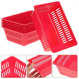 Dinnerware Sets 7pcs Storage Basket Small Decorative Plastic Baskets Countertop