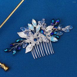 Hair Clips Arrival Blue Colour Plant Style Women Jewellery Accessories Head Decoration Wedding Ornament Tiara