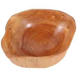 Plates Natural Premium Root Carving Desktop Wood Tray Wooden Bowls Bowl Creative Small For Party