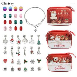 Strand Christmas Gift Children's Bracelet Box Cartoon Female Crystal Large Hole Beads Handmade DIY Jewellery BEADED Set