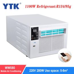 Fans 1100W Mobile Air Conditioner Portable Small Mosquito Net Air Conditioning Fan LED Control Panel With Remote Control