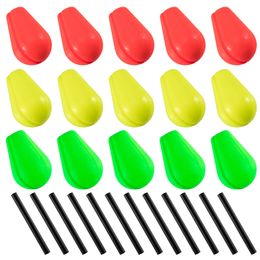 Fishing Accessories 30pcs Fly Fishing Foam Float Tube Strike Indicators EVA Oval Bobbers Floating Tear Drop Pompano Rig Bottom Rigs Boat Fishing 230516