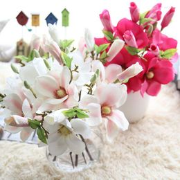 Decorative Flowers 1pcs Butterfly Orchid Artificial Flower Head Party Home Decor Wedding Decoration Garden Fake