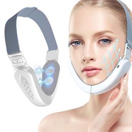 Face Care Devices EMS Lifting Machine Double Chin Remover Slimmer V Line Jaw Lift Skin Tightening Device Vibration Massagers 230515