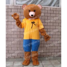 Halloween Brown Bear Mascot Costume Customise Cartoon Anime theme character Xmas Outdoor Party Outfit Unisex Party Dress suits