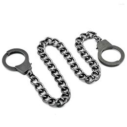 Keychains Metal Handcuffs Clasp Anti-lost Keychain Pants Trouser Chain