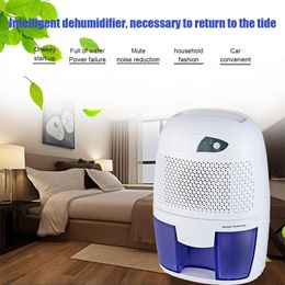 Appliances 500ml Semiconductor Dehumidifier Mini Portable Home Officce Air Dryer Desiccant Moisture Absorber Low Noise Cabinet Dehumidifier