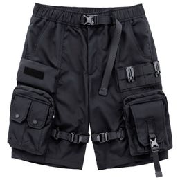 Mens Shorts Cargo y2k Summer High Street Casual Sports Capris Loose Multi Pocket Workwear Pants sweatpants men clothing 230516