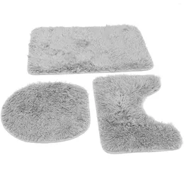 Toilet Seat Covers Carpet Fuzzy Area Rug Portable Pad Universal Lid Mat Polyester Ground Reusable Cover