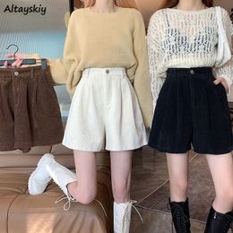 Women's Shorts Shorts Women Autumn College Friends Simple Pure Corduroy Arrival Mujer Cozy Design Casual Fashion Basic Feminino Ulzzang Ins 230516