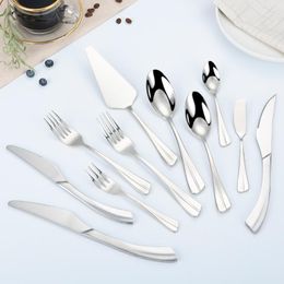 Dinnerware Sets Silverware Set Stainless Steel Forks Luxury Cutlery For Home Tableware Fashionable Utensil