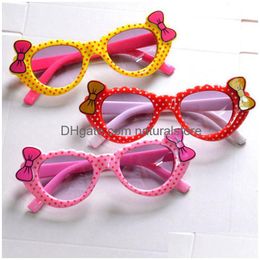 Sunglasses Childrens Eyewear Love Heart Girls Kids Summer Uv400 Plastic Sun Glasses For Drop Delivery Fashion Accessories Ot7Ti