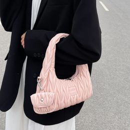 Evening Bags MBTI tas tangan wanita musim panas muda asli bahu gaya Korea warna polos baru 2023 230516