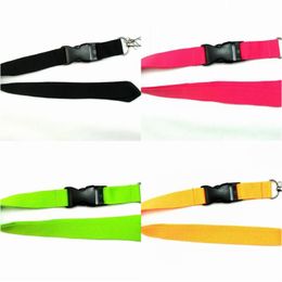 Key Rings Wholesale 150Pcs Lanyards Detachable Id Badge Holder Assorted Colours Brand 955 B3 Drop Delivery Jewellery Otvpz