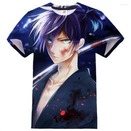 Men's T Shirts Anime NORAGAMI 3D Print T-shirt Men And Women Sport Casual Streetwear Hip Hop Shirt Fashion O-Neck Tees Tops Unisex