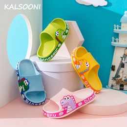 Slipper Cute Children Summer Slippers EVA Non-slip Soft Cartoon Dinosaur Slippers for Kids 230516