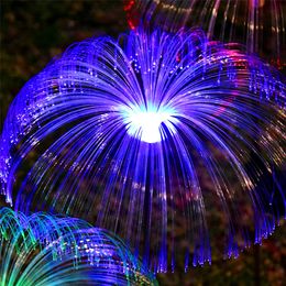 Solar Garden Lights Outdoor Jellyfish led fiber Solar Lights, lawn light, Color Gradient Waterproof Solar Jellyfish Light for Garden/Lawn/Patio/Yard/Walkway