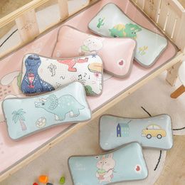 Pillows Children's summer pillow baby summer breathable cool pillow ice silk buckwheat baby mat 230516