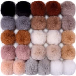 10PCS Artificial Plush Balls Faux Fur Pompom For DIY Ring Keychain Shoes Hat Pom Pom Sewing Crafts Accessories Material 6/7/8cm
