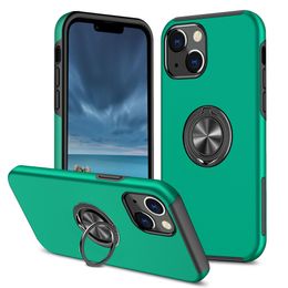 Phone Cases For iPhone 14 13 12 11 Plus Pro XR XS MAX 6 7 8 Plus With 360° Rotating Ring Holder Kickstand Car Mount Soft TPU Hard Plastic Double-layer Protection Cover