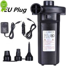 New 12V 220V Electric Air Pump Inflator 50W Rechargeable Air Compressor Portable For PVC Boat Mattress Inflatable Pool Raft Bed