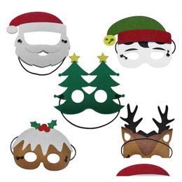 Costume Accessories Halloween Christmas Cosplay Masks Cartoon Felt Mask Party Masquerade Children Kids Birthday Gift Drop Delivery A Dhqxl