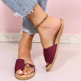 Slippers Fashion Summer Female Slides 2023 Casual Jelly Shoes Lady Flats Open Toe Beach Sandals Soft Face Transparent Mujer