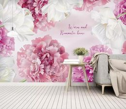 Wallpapers CJSIR Custom Children Room Wall 3d Wallpaper Fashion Pink Purple Modern Background Papers Home Decor Papel Pintado