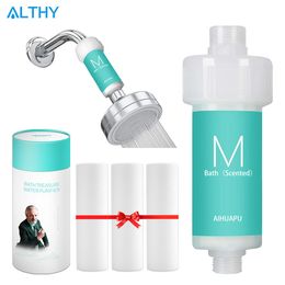 Appliances ALTHY Bathroom Shower Philtre Herb Scent Bath Water Purifier Chlorine Removal Water Softener Reduces Dry Itchy Skin Dandruff
