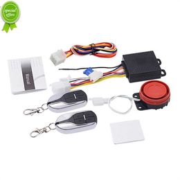 New Universal 12V Motorcycle Alarm System Moto Scooter Anti-theft Security Alarm System With Engine Start Remote Control Key Fob