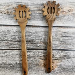 New creative leaky spatula egg separation spatula Wooden characteristic kitchenware cooking stir spatula