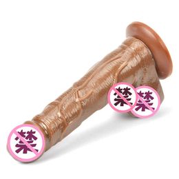 Skin Feeling Realistic Penis Soft Sexy Huge Dildo Female Masturbator Double-layer Silicone Suction Cup Dildos for Women Big Dick 10