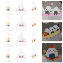 Dinnerware Sets 50pcs Onigiri Wrappers Triangle Wrapping Bags Rice Ball Packing (Assorted Style)