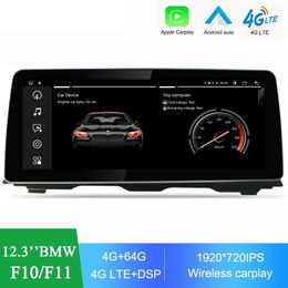 12.3" Android All-in-one Car Multimedia Player RAM 4G ROM 64G Autoradio For BMW 5 Series F10/F11 CIC/NBT With Carplay