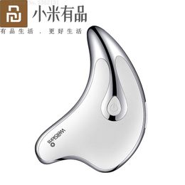 Massager Youpin WellSkins Guasha Scraping Facial Massager Microcurrent Skin Rejuvenation Face Lifting Slimming Electric Body Massage Tool