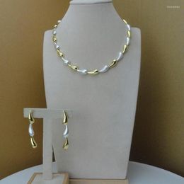 Necklace Earrings Set Yuminglai Unique Jewellery Simple Dubai Costume For Women FHK8933
