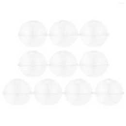 Gift Wrap 10 Pcs Go Food Containers Lids Clear Filled Ball Cups Muffin Box Fillable Plastic Balls