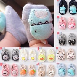 First Walkers Fashion Born Infant Baby Boys Girls Cute Cartoon Printed Anti-Slip Socks Crib Shoes Breathable Walker Prewalker#p4