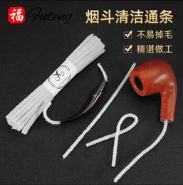 Smoking Pipes Pipe cleaning tool does not shed hair. 50 pieces of white soft cotton pipe