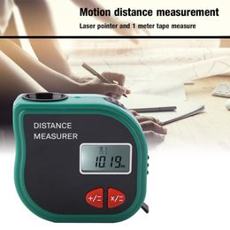 Tape Measures Distance Metre Handheld LCD Ultrasonic Rangefinder Electronic Tape Measure Woodworking Distance Measuring Instrument 230516
