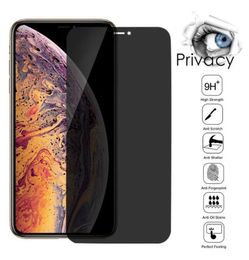 Anti-Spy Screen Protector For iPhone 14 pro max 13 12 Mini 11 Pro X XS MAX XR 8 7 6 Plus Privacy Tempered Glass Without Retail Package