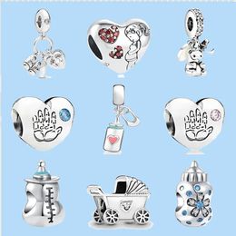 925 sterling silver charms for Jewellery making for pandora beads Gift Wholesale Boy Girl Palm