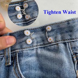 Brooches Women's Skirt Pants Waist Brooch Set Invisible Pin Adjust Jeans Clip Metal For Women Clothing Accessories