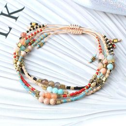 Charm Bracelets KELITCH Stone Bead Strand Boho Women Bracelet Gifts Fashion Jewellery Friendship Bangles Accessories Wholesale