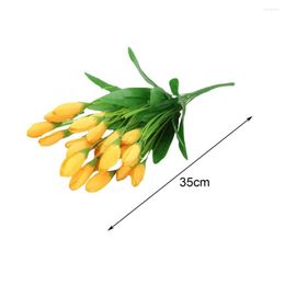 Decorative Flowers Modern Simulation Flower 21 Heads Realistic Eco-friendly Beautiful Romantic Artificial Fake Colorfast