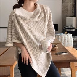 Scarves 2023 Sale Hijab Winter Button Shawl Thickened Warm Imitation Cashmere Scarf Women Bandana Pashmina Poncho Foulard Femme