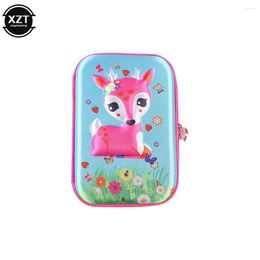 Pencil Cases Kawaii Stationery School Supplies Cosmetic Storage Bag Cute 3D Box Girls Women Large Capacity Pen