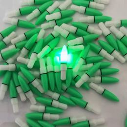 Fishing Accessories 10pcs/lot LED Light Stick Green / Red Work With CR311 Battery Accessory For luminous floats Night Fishing Tackle B601 230516