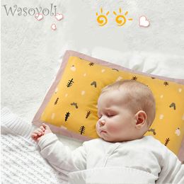 Pillows Baby Pillow 0 To 6 Years Cassia Seed Buckwheat Husk Sleep Support Kids Cartoon Nursing Cushion Infant Pillow 230516